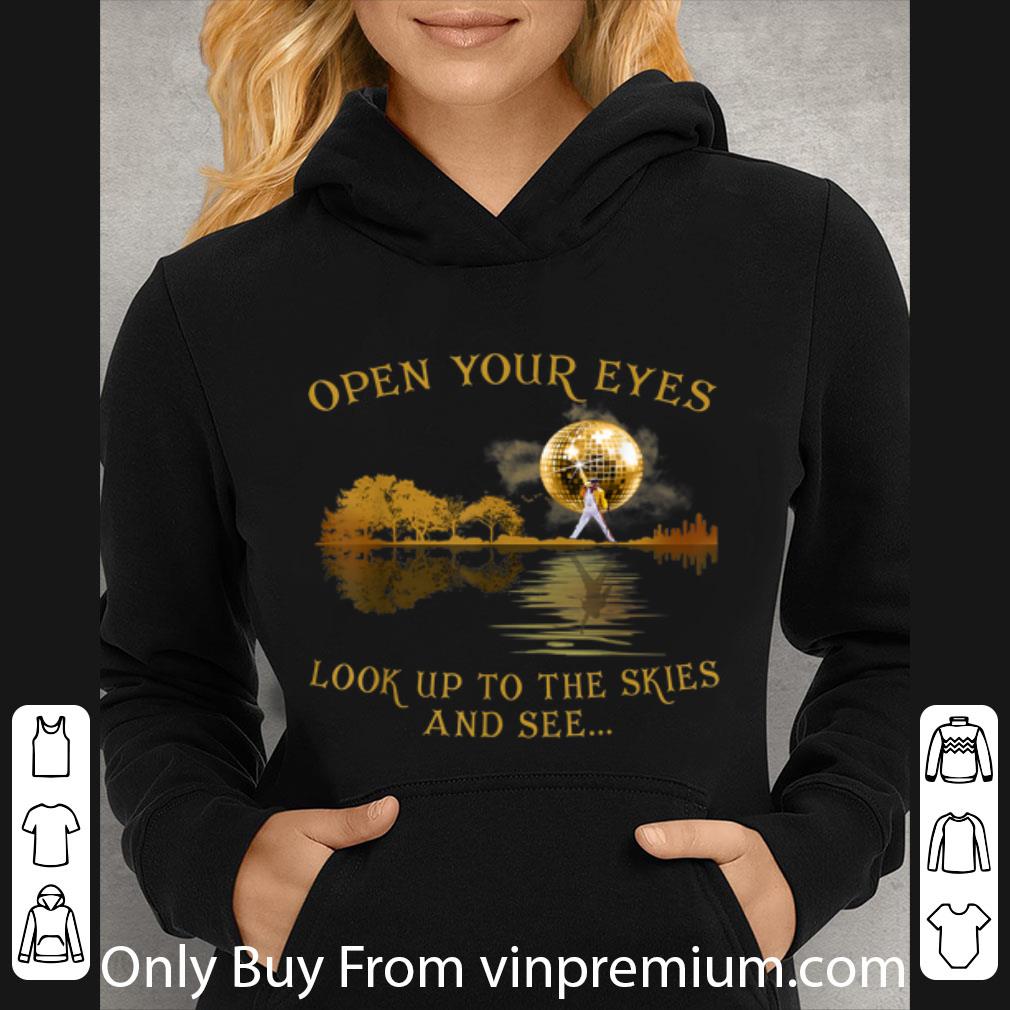 39eb6646 original freddie mercury open your eyes look up to the skies and see lake guitar shadow shirt 4 - Original Freddie Mercury Open Your Eyes Look Up To The Skies And See Lake Guitar Shadow shirt