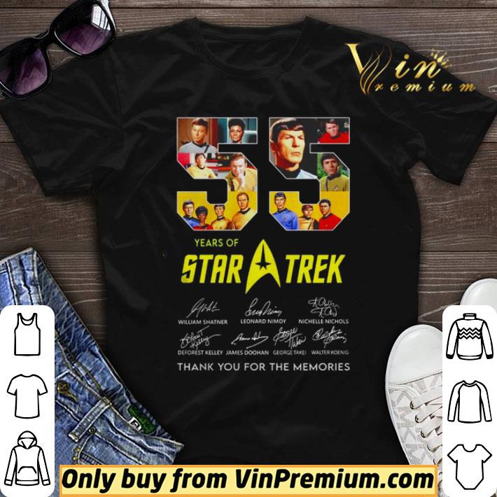 55 years of Star Trek signature shirt sweater