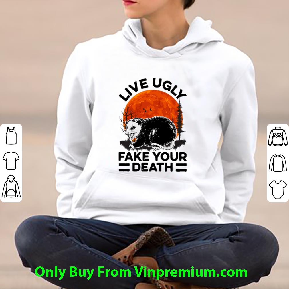 3f74b158 nice opossum live ugly fake your death shirt 4 - Nice Opossum Live Ugly Fake Your Death shirt