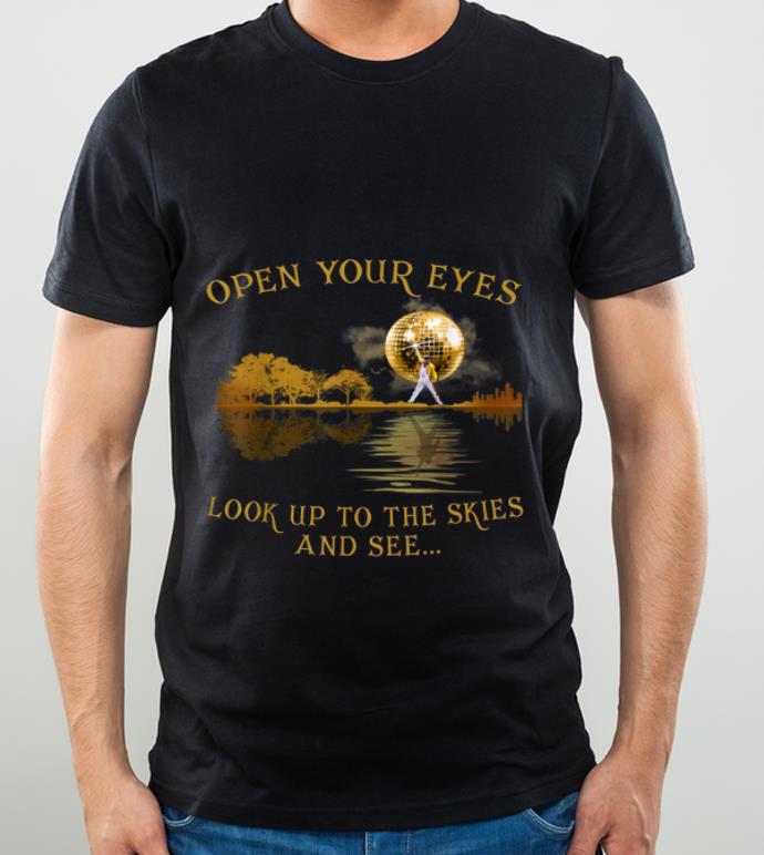 5371d5ff top freddie mercury open your eyes look up to the skies and see lake guitar shadow shirt 4 - Top Freddie Mercury Open Your Eyes Look Up To The Skies And See Lake Guitar Shadow shirt