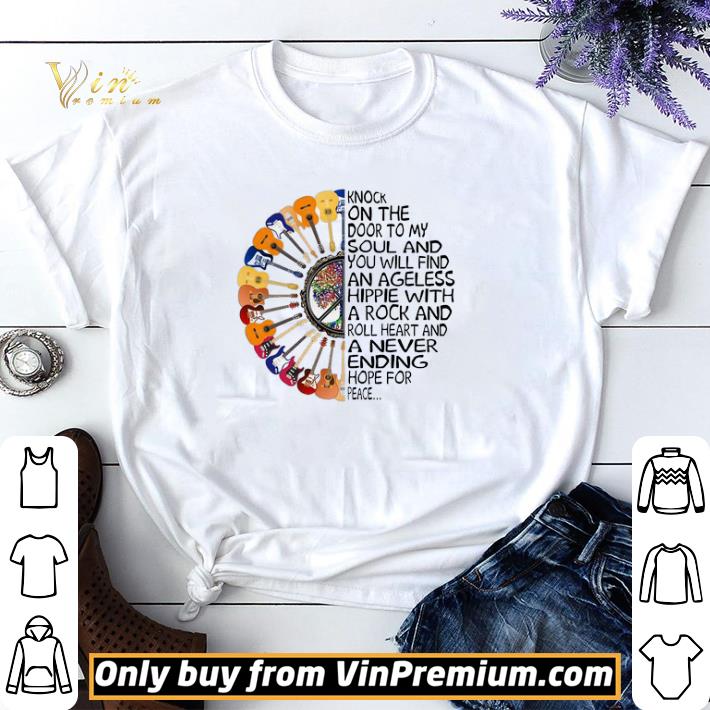 Guitars Hippie Sunflower Knock On The Door To My Soul shirt sweater