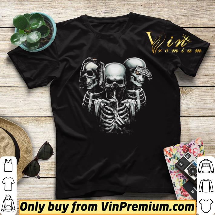 5d5c7659 pretty hear no evil see no evil speak no evil skulls shirt sweater 4 - Pretty Hear no evil see no evil speak no evil skulls shirt sweater
