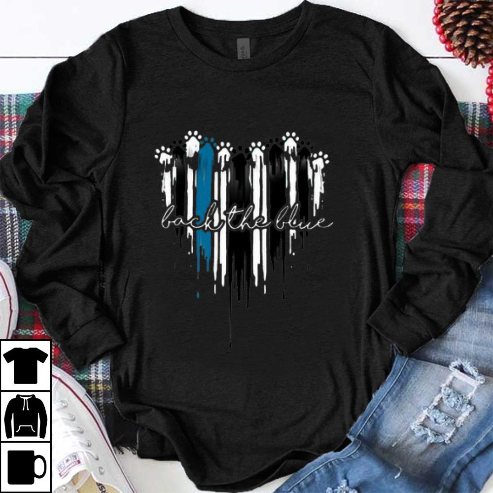 Pretty Back The Blue Paw Heart shirt