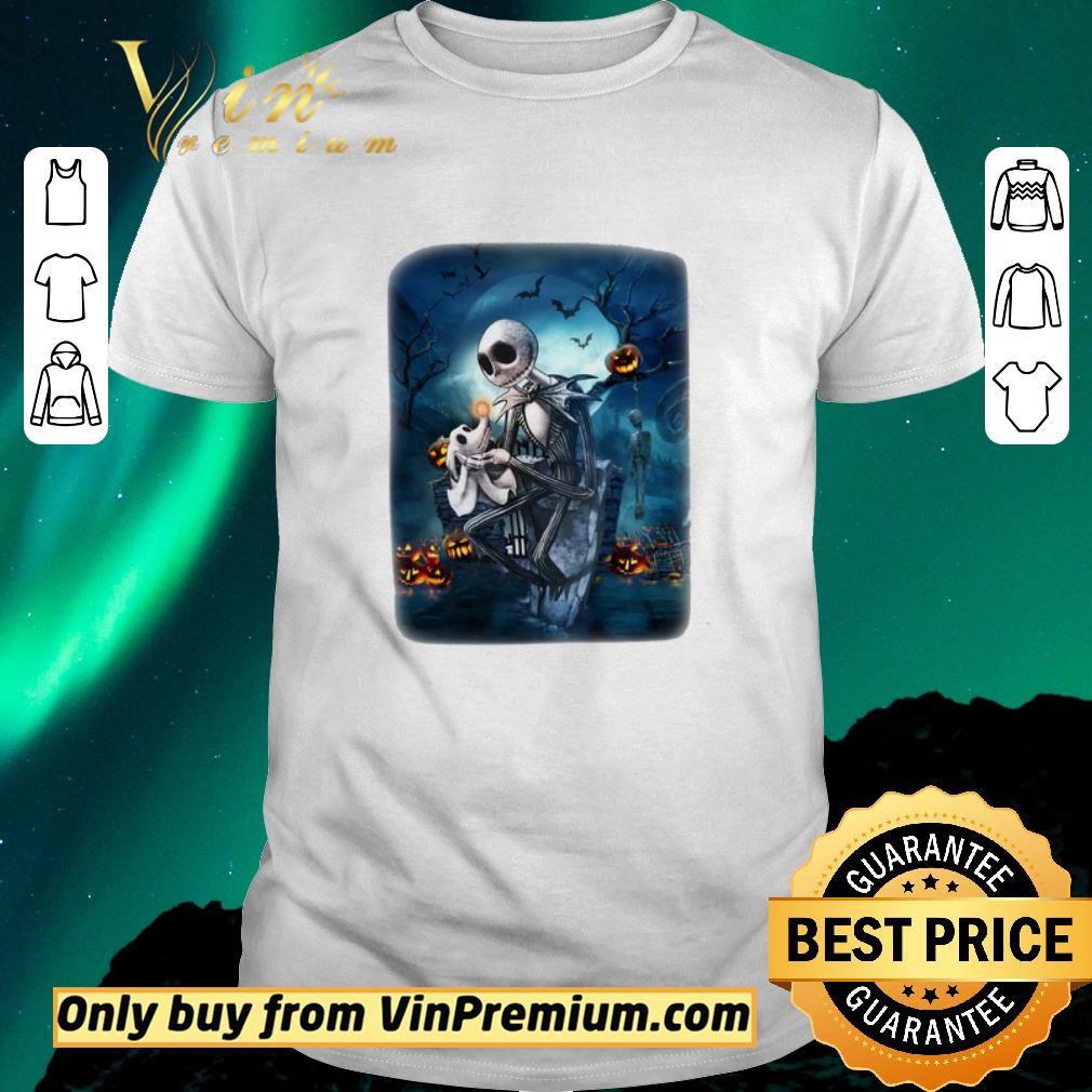 Funny Jack Nightmare Hug Zero Happy Halloween shirt sweater