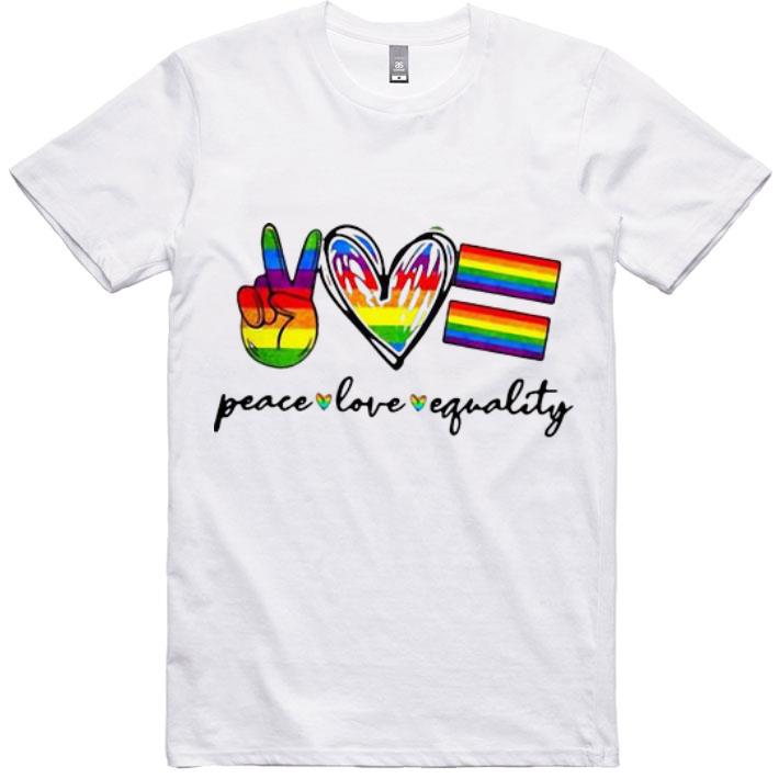 Nice Peace Love Equality LGBT shirt