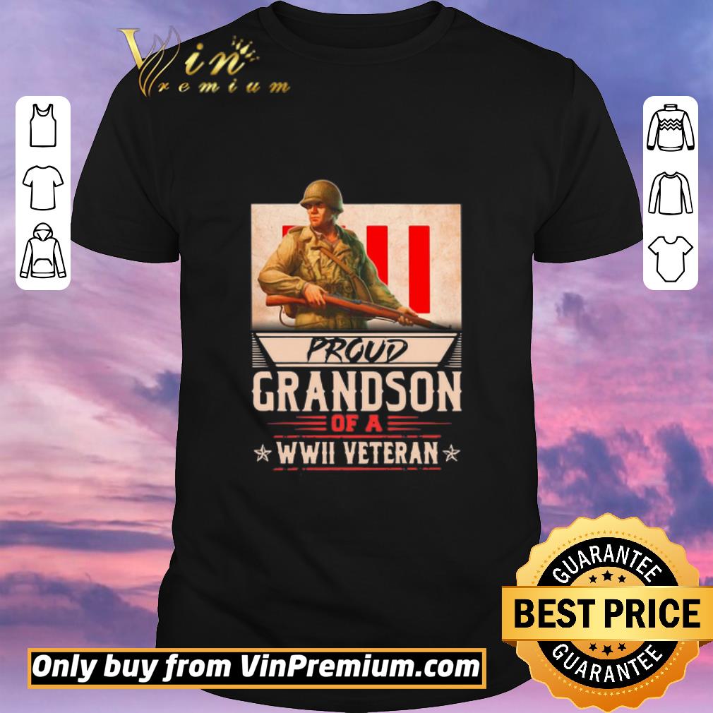 Hot Proud Grandson Of A Wwii Veteran shirt sweater