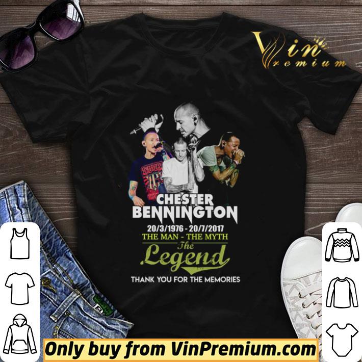 Awesome Chester bennington 1976-2017 the man the myth the legend thank you for the memorier shirt sweater