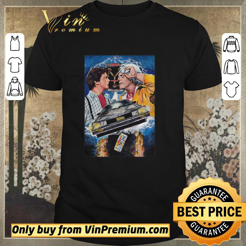 Original Back to the future movie outa time machine art shirt sweater