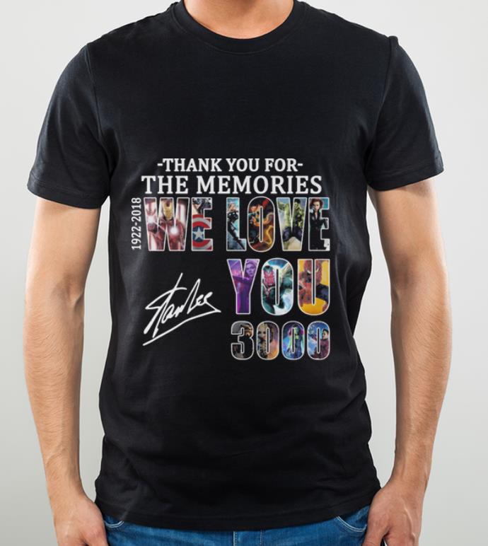 87f58aa9 premium stan lee thank you for the memories 1922 2018 we love you 3000 shirt 4 - Premium Stan Lee Thank You For The Memories 1922-2018 We Love You 3000 shirt