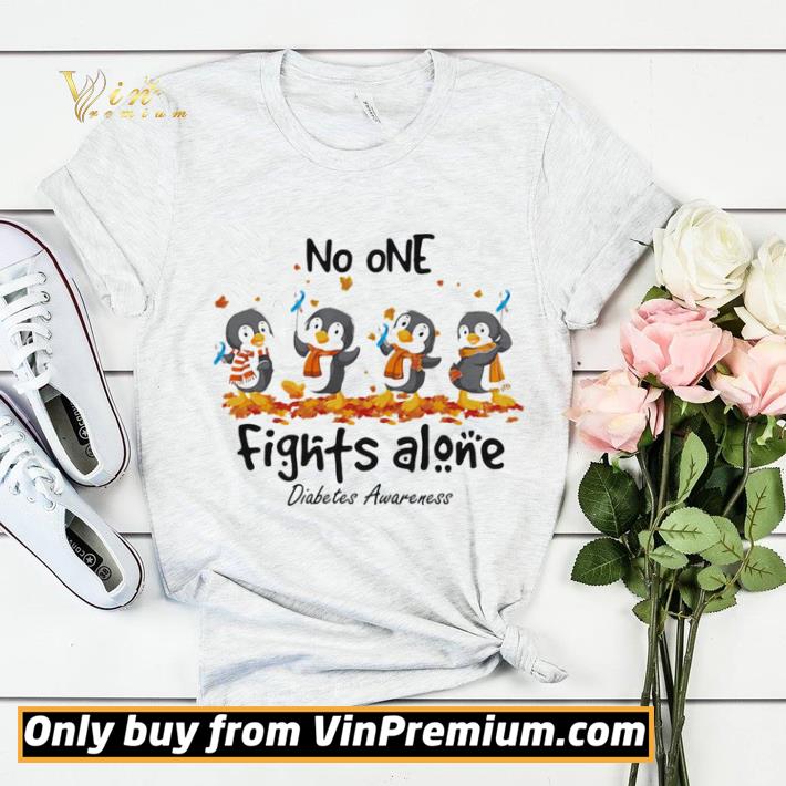 8f9831ab penguins no one fights alone diabetes awareness shirt sweater 4 - Penguins no one fights alone diabetes awareness shirt sweater