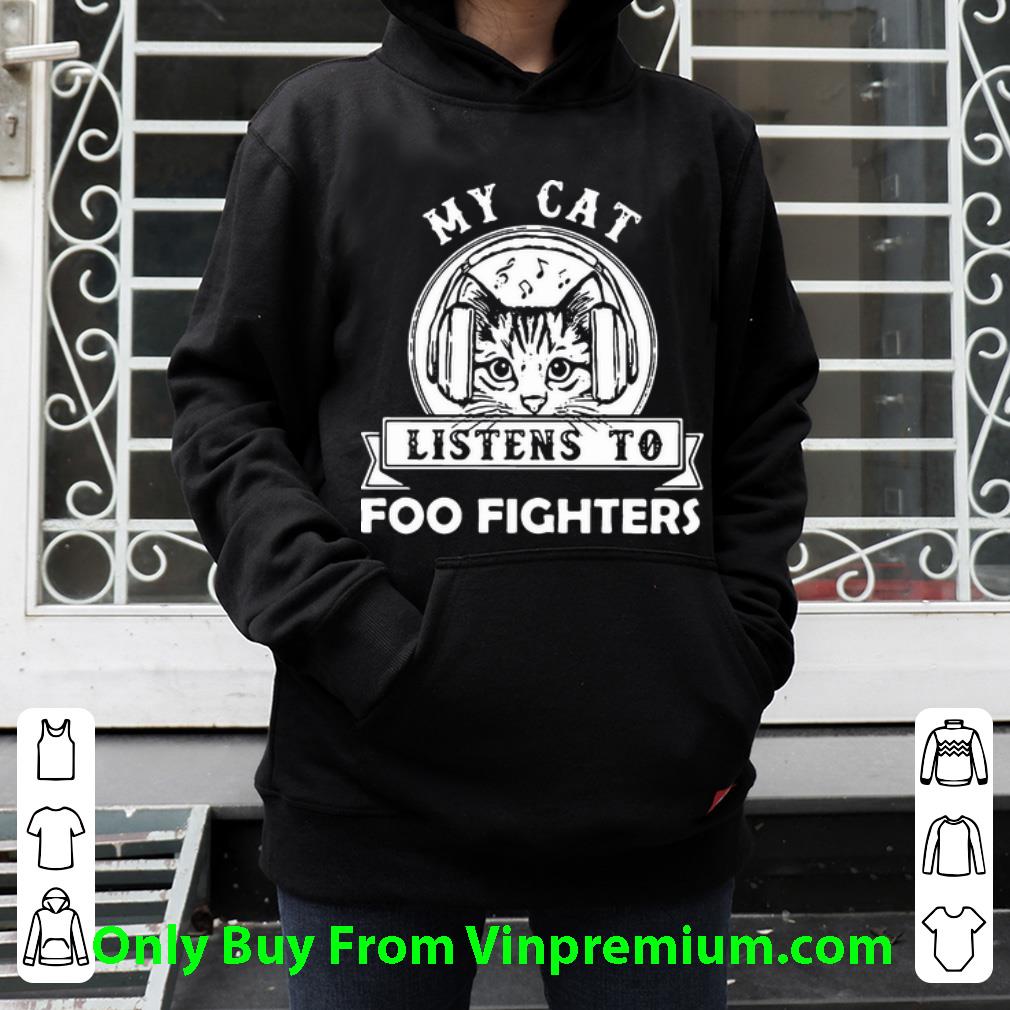 929a6866 official my cat listens to foo fighters shirt 4 - Official My Cat Listens To Foo Fighters shirt