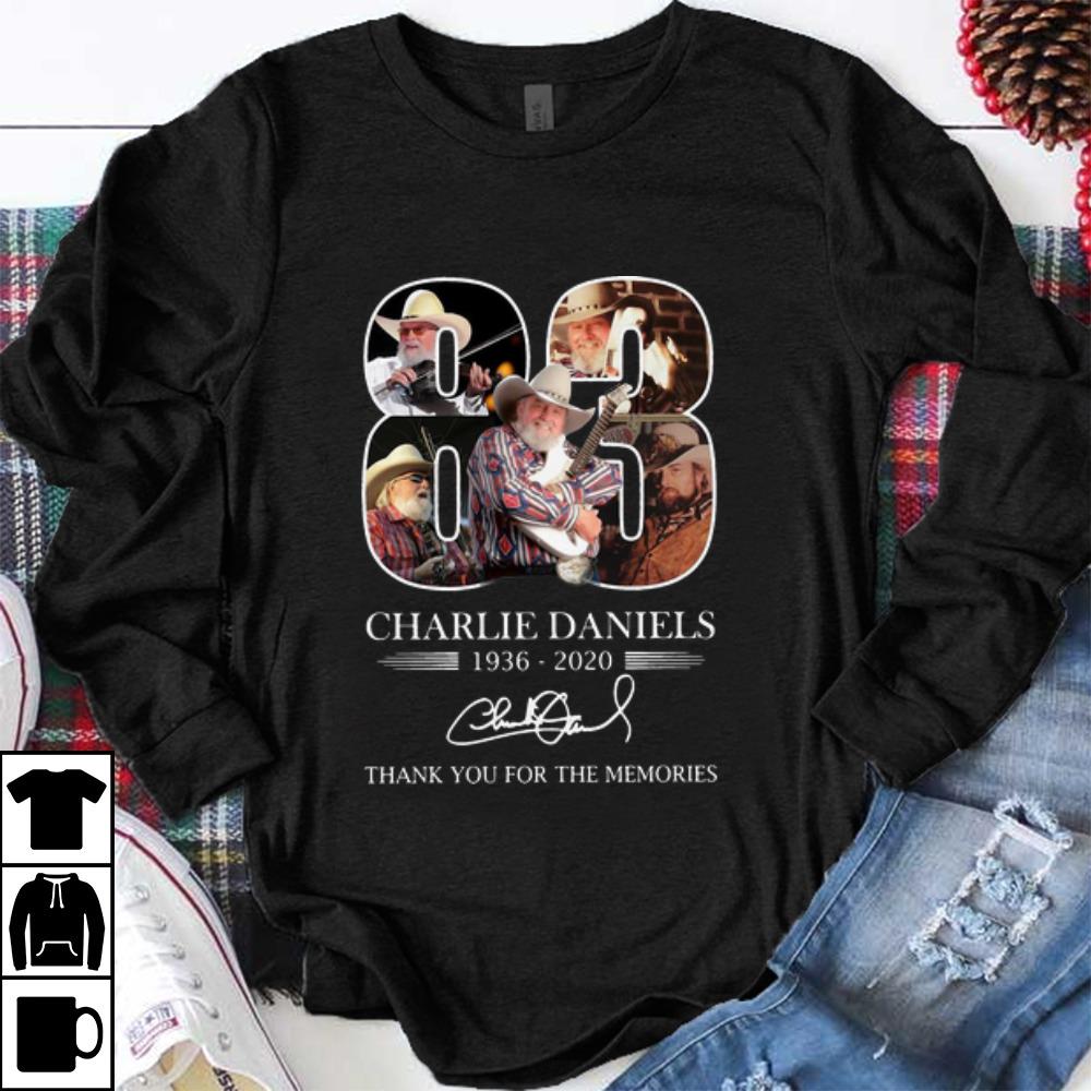 Hot 83 Charlie Daniels 1936 2020 Thank You For The Memories Signature shirt