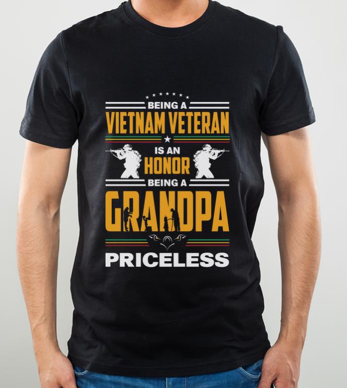 979ad1b3 awesome being a viet nam veteran is an honor being a grandpa priceless shirt 4 - Awesome Being A Viet Nam Veteran Is An Honor Being A Grandpa Priceless shirt