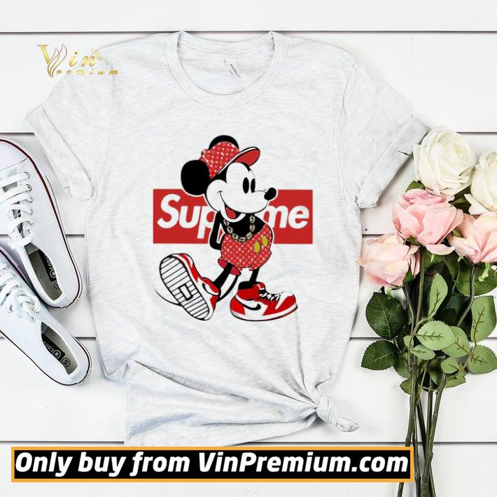 997470fb mickey mouse supreme red shirt sweater 4 - Mickey Mouse supreme red shirt sweater