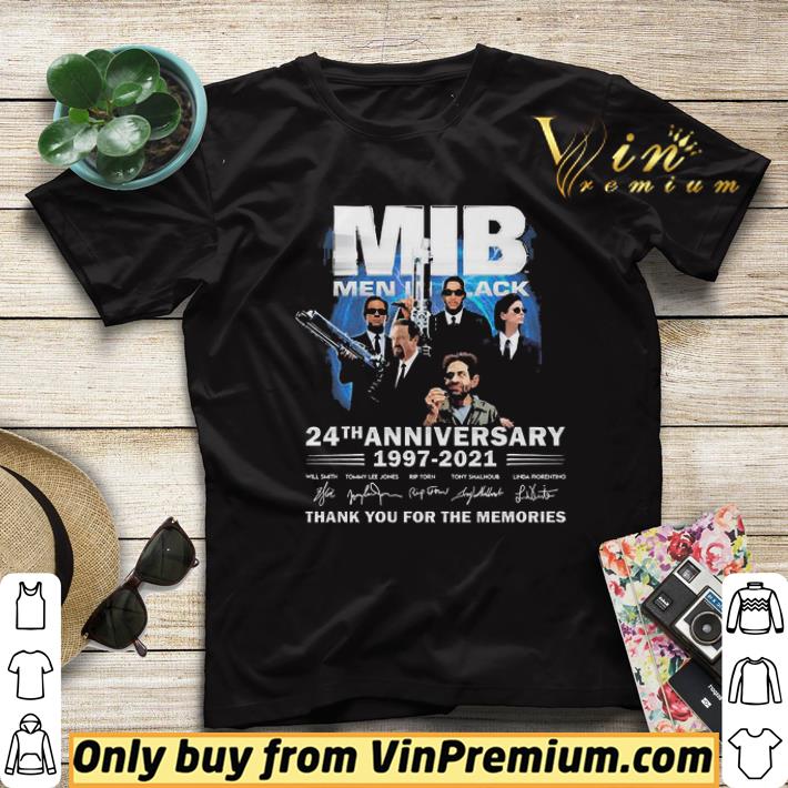 9bc00924 original mib men in black 24th anniversary 1997 2021 thank you for the memories signatures shirt 4 - Original MIB Men In Black 24th Anniversary 1997 2021 Thank You For The Memories Signatures shirt