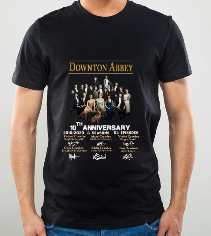 a879303a pretty downton abbey 10th anniversary 2010 2020 6 seasons signatures shirt 4 - Pretty Downton Abbey 10th Anniversary 2010-2020 6 Seasons Signatures shirt