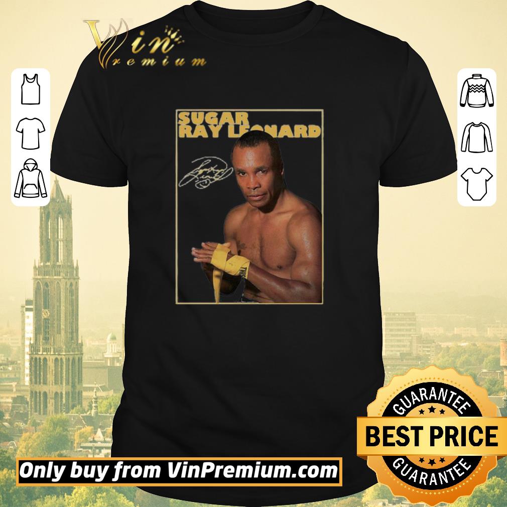 Hot Sugar ray leonard boxing signature shirt sweater