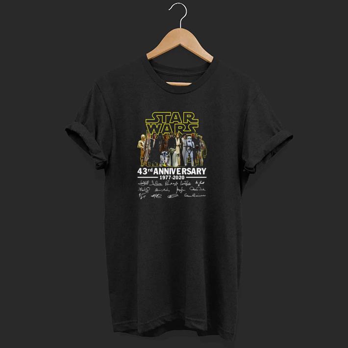 Nice Star War 43rd Anniversary 1977 2020 Signatures Shirt