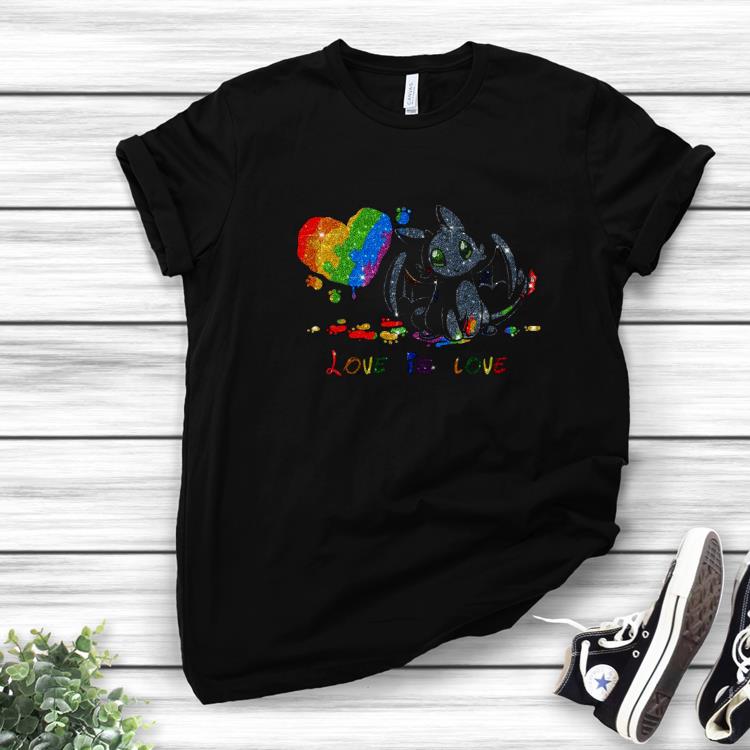 Hot Night Fury Heart LGBT Love Is Love Shirt