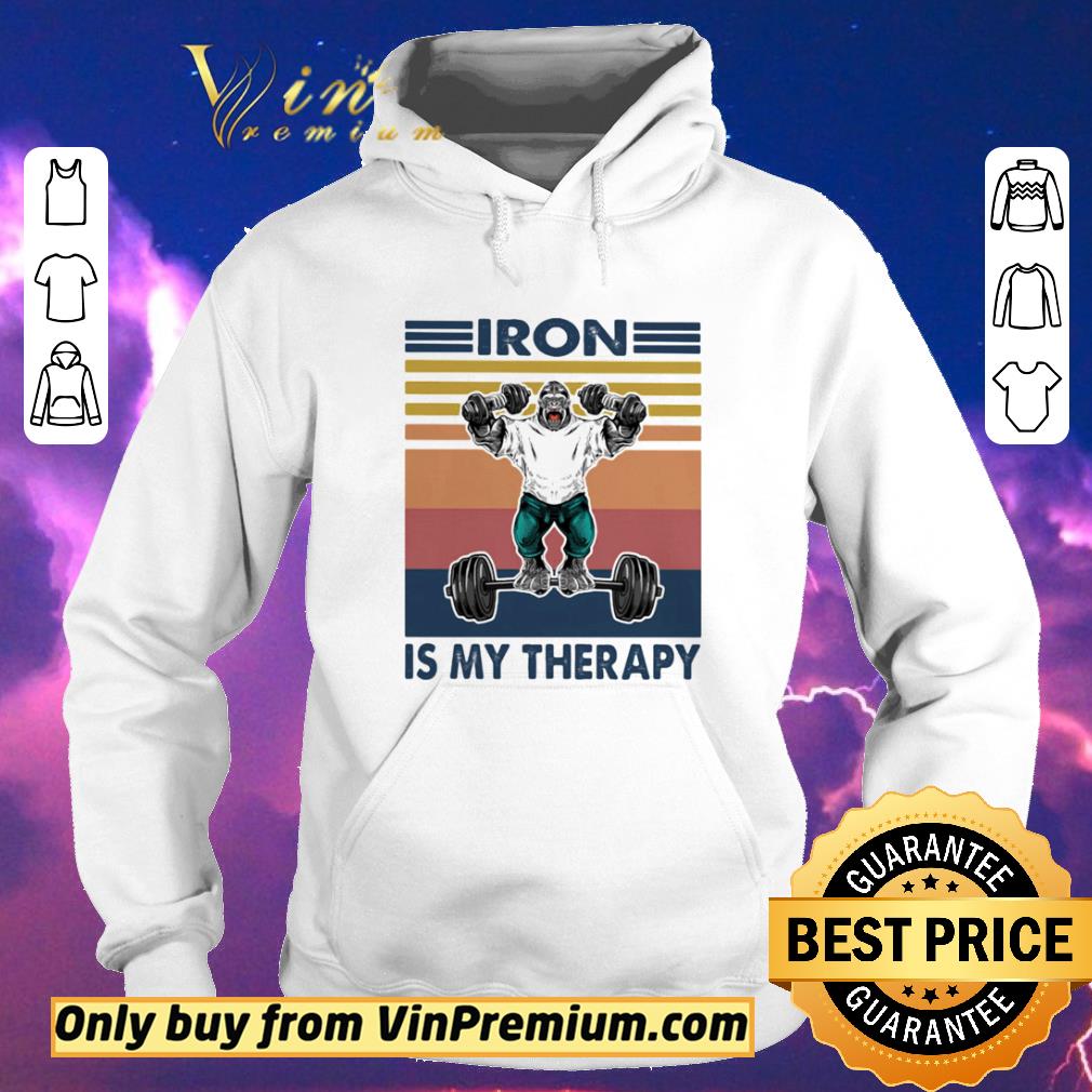 Hot Iron Is My Therapy Weightlifting Vintage Retro shirt sweater d1f07774 hot iron is my therapy weightlifting vintage retro shirt sweater 4 - Hot Iron Is My Therapy Weightlifting Vintage Retro shirt sweater