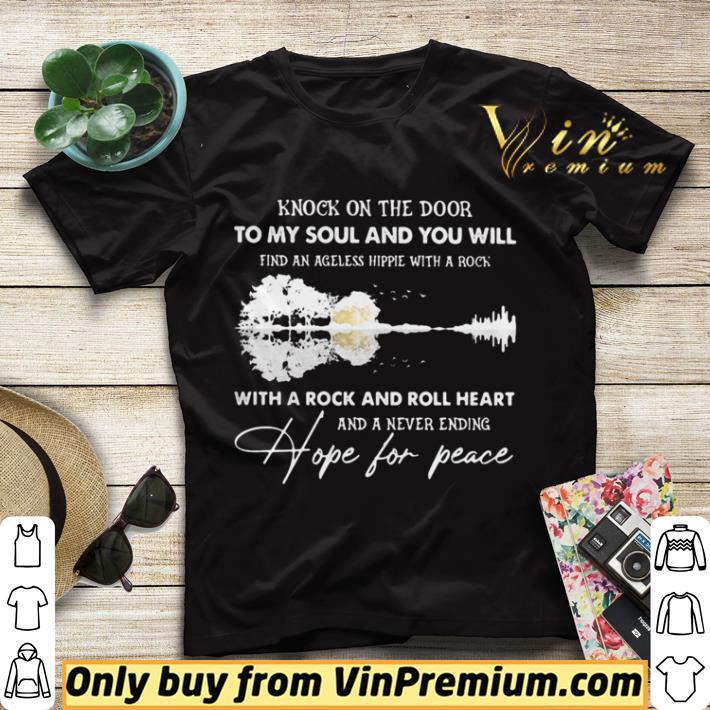 e2152342 knock in the door to my soul and you will find ageless hippie with a rock with a rock and roll heart and a never ending shirt sweater 4 - Knock in the door to my soul and you will find ageless hippie with a rock with a rock and roll heart and a never ending shirt sweater