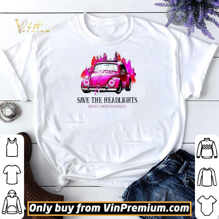 Official Volkswagen save the headlights breast cancer awareness shirt sweater