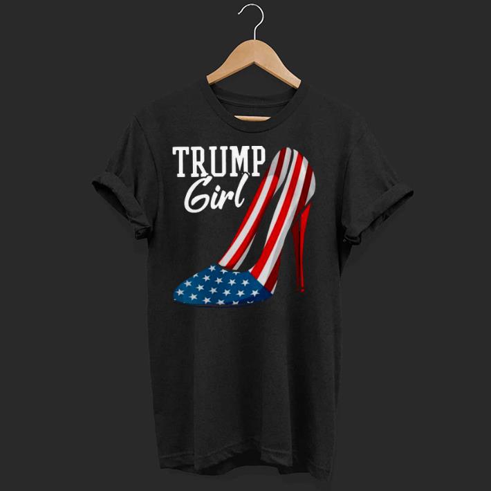 Pretty Trump Girl Pumps American Flag Shirt