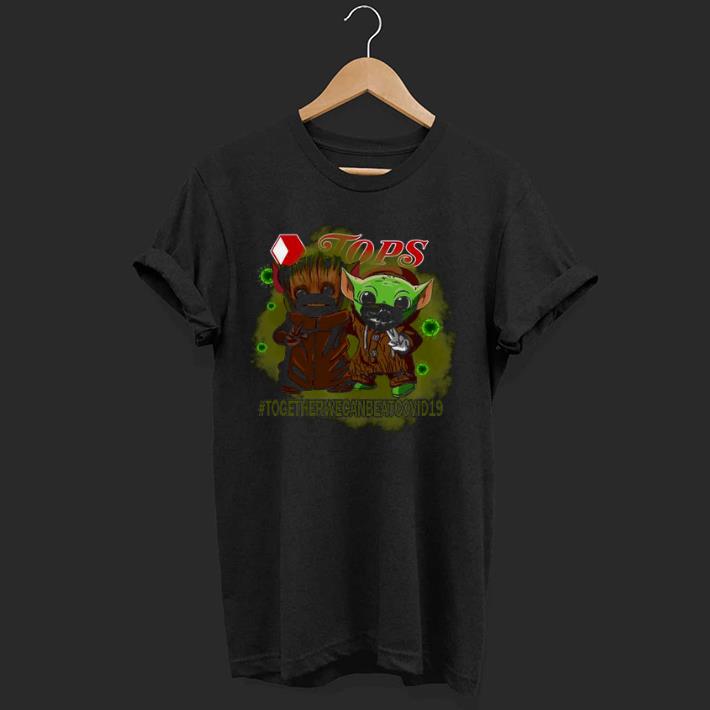 Awesome Baby Groot And Baby Yoda Face Mask Star Wars Top We Can Beat Covid 19 Shirt