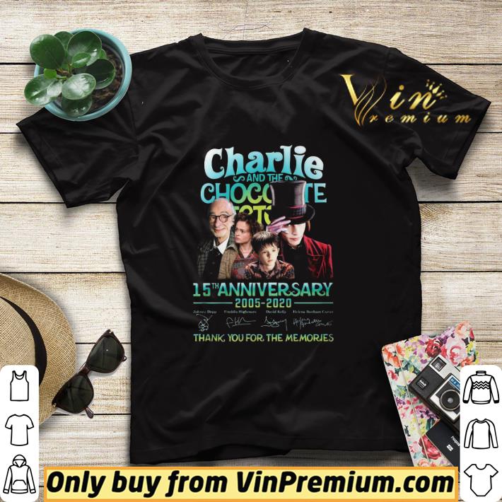 03136172 awesome charlie and the chocolate factory 15th anniversary 2005 2020 thank you for the memories signatures shirt sweater 4 - Awesome Charlie And The Chocolate Factory 15th Anniversary 2005 2020 Thank You For The Memories Signatures shirt sweater