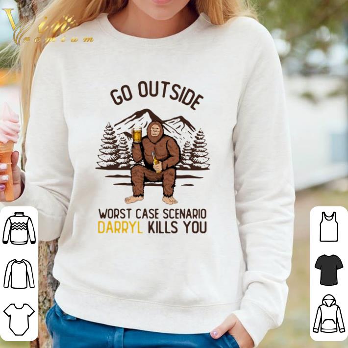 Funny Bigfoot go outside worst case scenario Daryl kills you tee shirt sweater 1bb8237f funny bigfoot go outside worst case scenario daryl kills you tee shirt sweater 4 - Funny Bigfoot go outside worst case scenario Daryl kills you tee shirt sweater