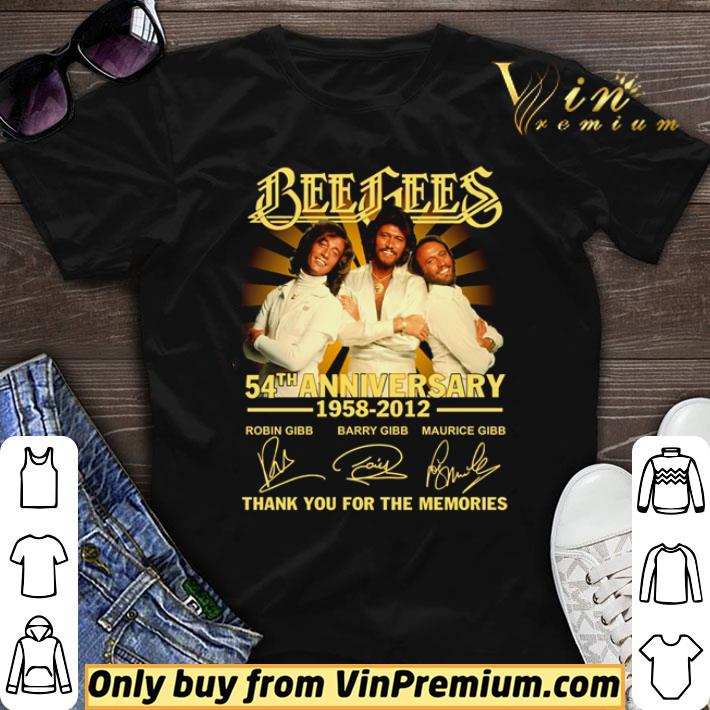 Bee Gees 54th Anniversary 1958 2012 thank you for the memories shirt sweater