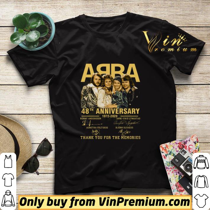 269e8572 abba 48th anniversary 1972 2020 signature thank you for the memories shirt sweater 4 - Abba 48th Anniversary 1972 2020 Signature Thank You For The Memories shirt sweater