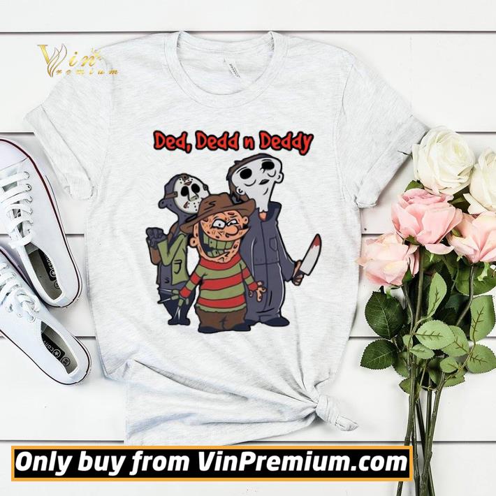 2cb66b83 funny horror characters halloween ded dedd n deddy shirt sweater 4 - Funny Horror Characters Halloween Ded Dedd N Deddy shirt sweater