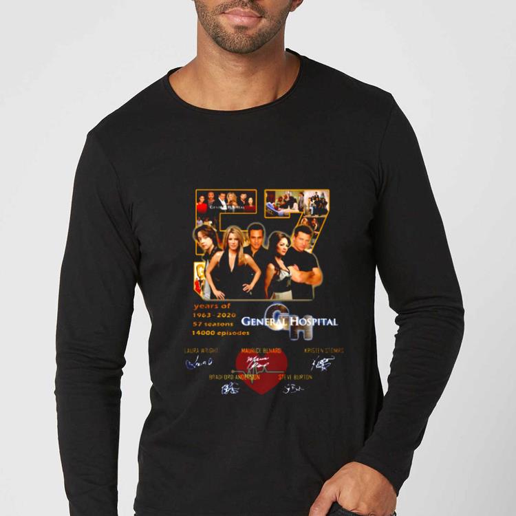 2f94224f premium 57 years of general hospital 1963 2020 57 seasons 14000 episodes signatures shirt 4 - Premium 57 Years Of General Hospital 1963-2020 57 Seasons 14000 Episodes Signatures shirt