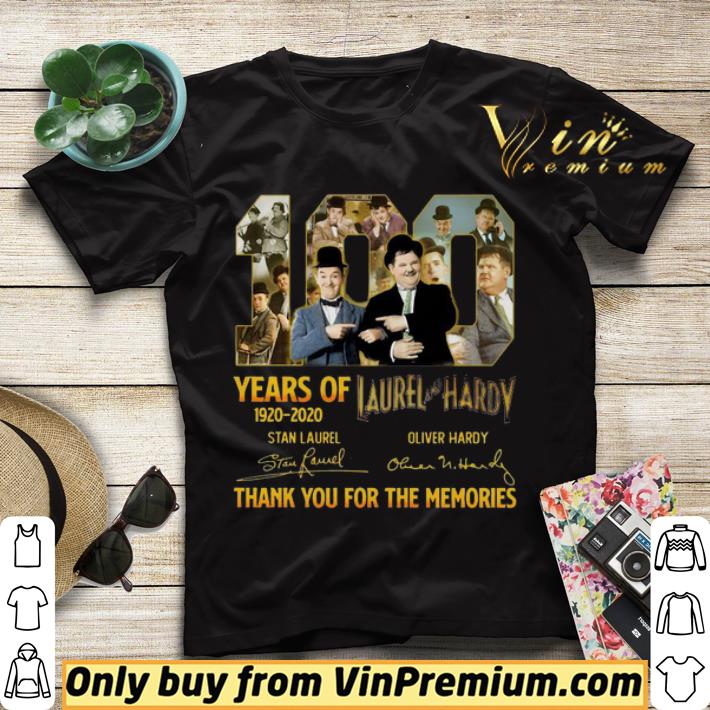 100 Years Of Laurel And Hardy 1920 2020 Thank You For The Memories Signatures shirt sweater 5ba8d5b3 100 years of laurel and hardy 1920 2020 thank you for the memories signatures shirt sweater 4 - 100 Years Of Laurel And Hardy 1920 2020 Thank You For The Memories Signatures shirt sweater