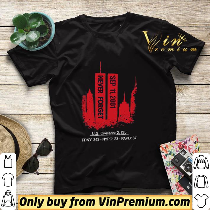 63b27ac1 awesome never foreget sep 11 2001 us civillans 2 135 fdny 343 nypd 23 papd 37 shirt sweater 4 - Awesome Never Foreget Sep 11 2001 Us Civillans 2 135 Fdny 343 Nypd 23 Papd 37 shirt sweater