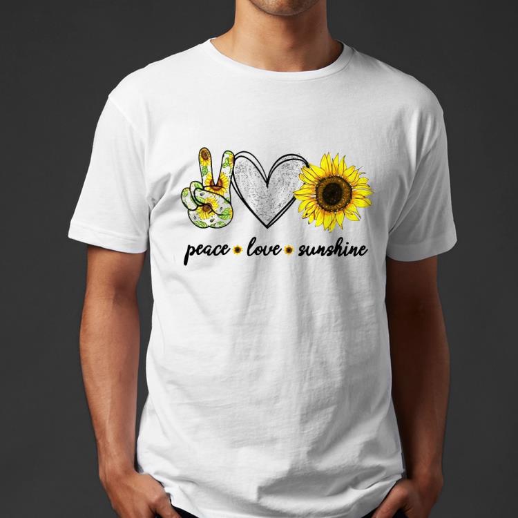 63db8f64 peace love sunshine sunflower hippie shirt 4 - Peace Love Sunshine Sunflower Hippie Shirt