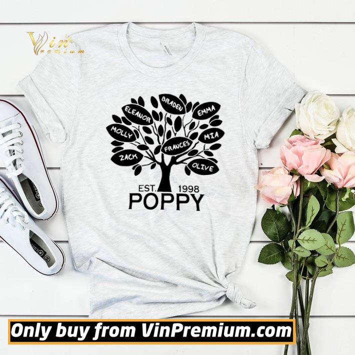 Original Coolspod Personalized EST 1998 Poppy Tree shirt sweater 667e1343 original coolspod personalized est 1998 poppy tree shirt sweater 4 - Original Coolspod Personalized EST 1998 Poppy Tree shirt sweater