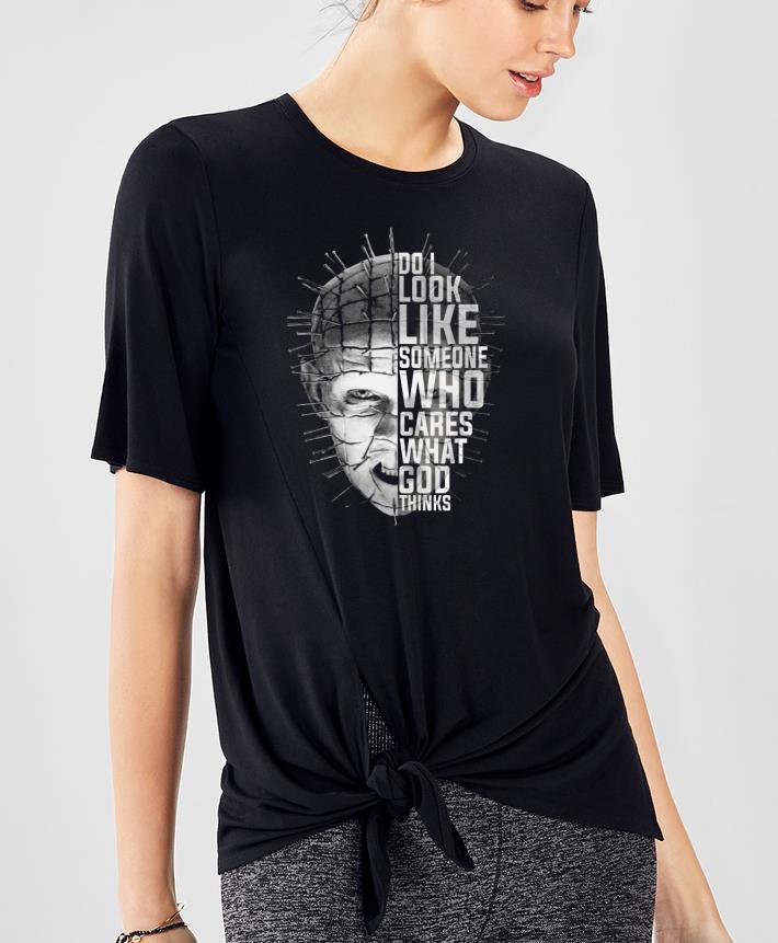 6e11535c pinhead do i look like someone who cares what god things shirt 4 - Pinhead do I look like someone who cares what god things Shirt