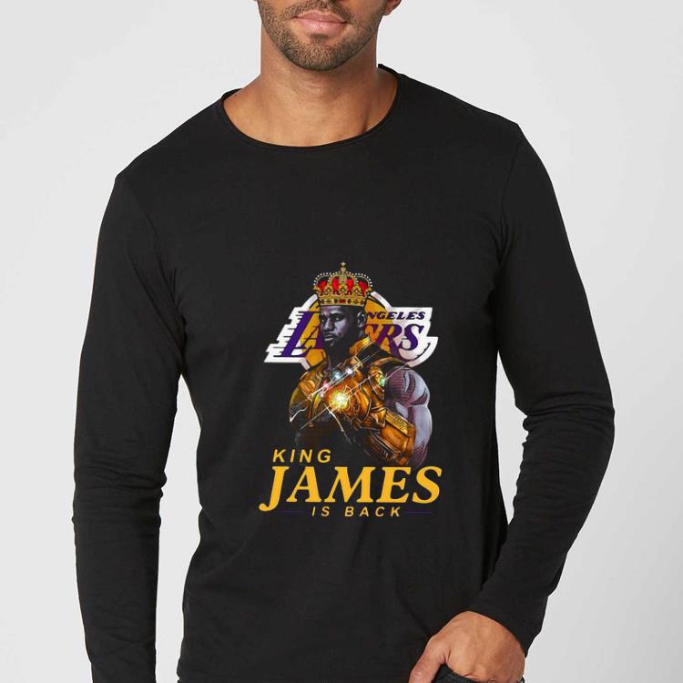 9ab0a6b0 premium los angeles lakers king james is back shirt 4 - Premium Los Angeles Lakers King James Is Back shirt