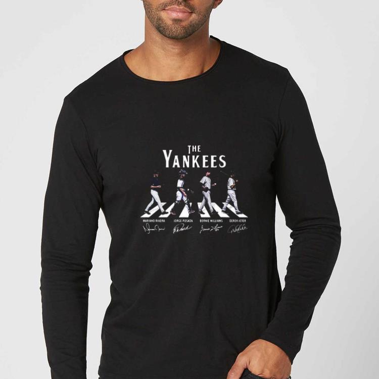 a2633527 nice the new york yankees baseball players abbey road signatures shirt 4 - Nice The New York Yankees Baseball Players Abbey Road Signatures shirt