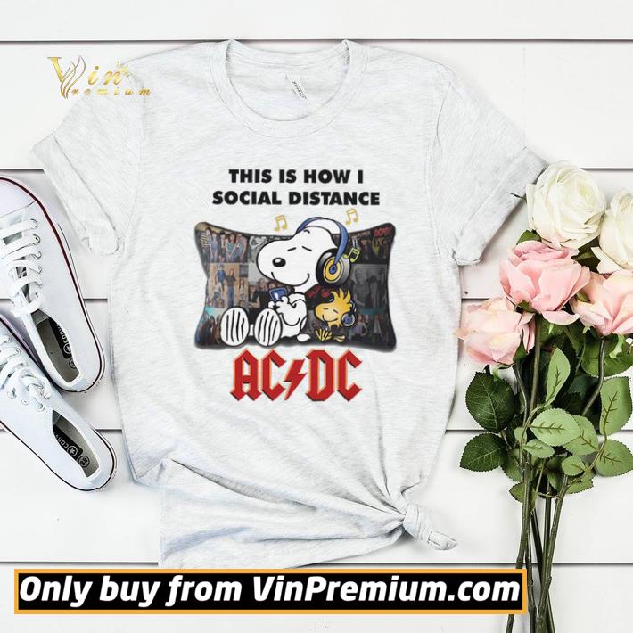 aaf719d1 snoopy woodstock this is how i social distance ac dc shirt sweater 4 - Snoopy Woodstock This Is How I Social Distance Ac Dc shirt sweater