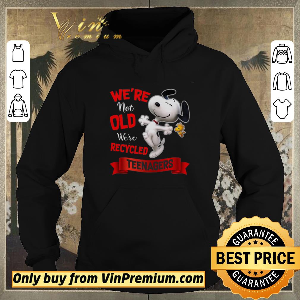 bbe084e7 official snoopy and woodstock we re not old we re recycled teenagers shirt sweater 4 - Official Snoopy And Woodstock We're Not Old We're Recycled Teenagers shirt sweater