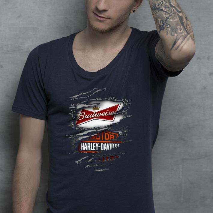 c3b9f587 budweiser harley davidson blood inside me shirt 4 - Budweiser Harley Davidson Blood inside me Shirt