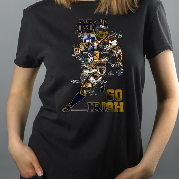 c3cb3793 players notre dame go irish signatures shirt 4 - Players Notre Dame Go Irish Signatures Shirt