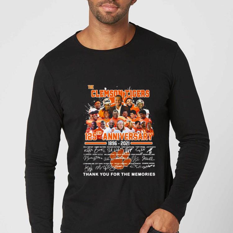 cd42d7a3 great the clemson tigers 125th anniversary thank you for the memories signatures shirt 4 - Great The Clemson Tigers 125th Anniversary Thank You For The Memories Signatures shirt