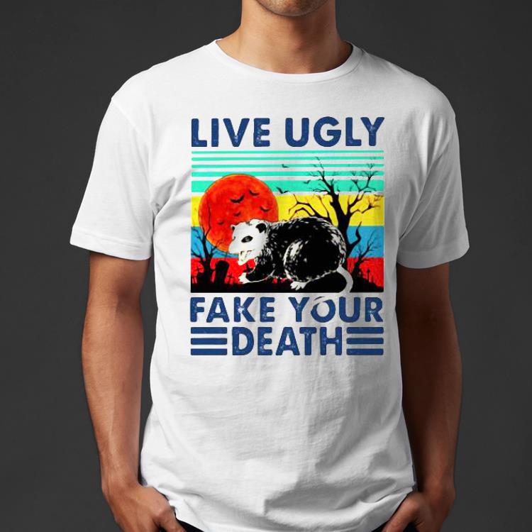 Raccoon live ugly fake your death sunset vintage retro Shirt d56d3a1e raccoon live ugly fake your death sunset vintage retro shirt 4 - Raccoon live ugly fake your death sunset vintage retro Shirt