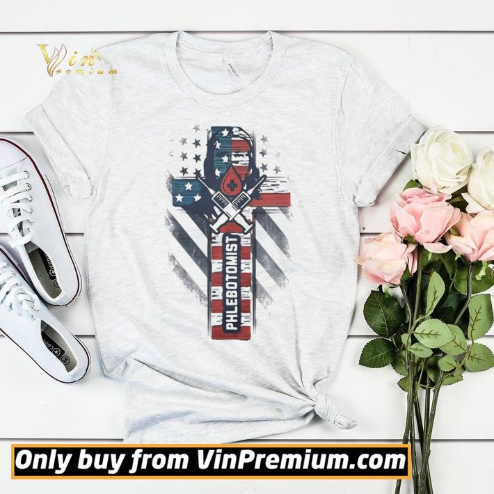 e2cfead5 premium phlebotomist american flag cross shirt sweater 4 - Premium Phlebotomist american flag cross shirt sweater