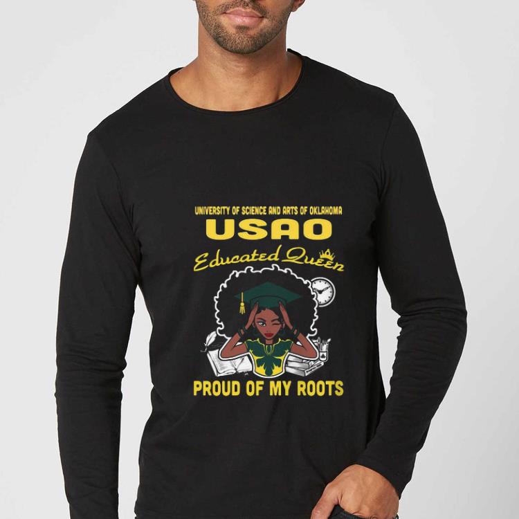 e7ae8909 premium black girl university of science and arts of oklahoma educated queen shirt 4 - Premium Black Girl University Of Science And Arts Of Oklahoma Educated Queen shirt