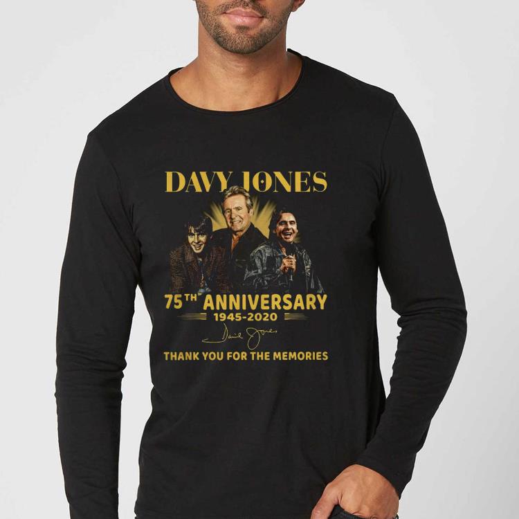 02fb6bad nice davy jones 75th anniversary 1945 2020 signature shirt 4 - Nice Davy Jones 75th Anniversary 1945 2020 Signature Shirt